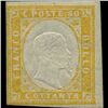 Image 1 : 1855 RARE Italy Sardina 80c Stamp MINT NG (STM-1143)