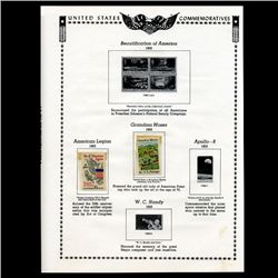 1969 US Stamp Album Page 2pcs (STM-1921)