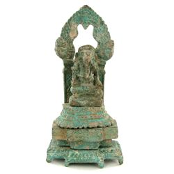 Vintage 4 Piece Bronze Ganesh Temple Piece (ANT-1939)