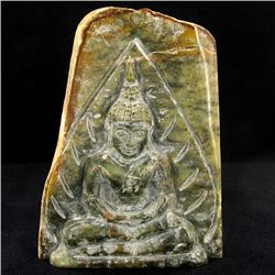 Hand Carved Burma Jade Thai Buddha (ANT-1783)