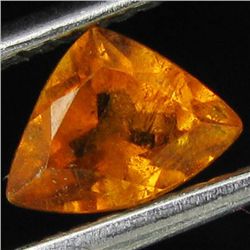 0.55ct Mandarin Fire Orange Clinohumite Trillion (GEM-44034)