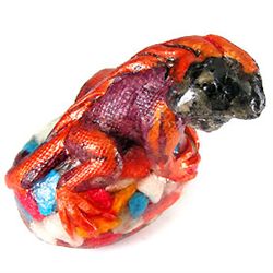 769ct Iguana Figure Statue Fancy Sapphire & Topaz (GEM-22374)