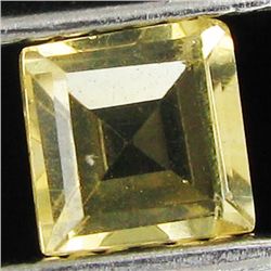 0.6ct. Sparkling Yellow Citrine Sqaure 5mm (GMR-0141)