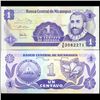 Image 1 : 1991 Nicaragua 1 Centavo Crisp Unc Note (CUR-05696)