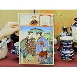Antique Japanese, woodblock print by Nobukazu
