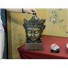 Image 1 : Large Chinese, gilt-iron head of a bodhisattv