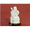 Image 1 : Small, Chinese carved ivory figure of a seate
