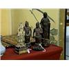 Image 1 : Group of four, antique Japanese carved wood t