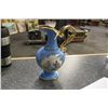 Image 1 : BLUE PORCELAIN LIMOGE WATER PITCHER