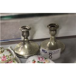BIRKS SILVER PLATED CANDLE STICKS
