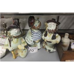 3 CZECH FOLK ART FIGURINES