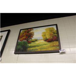 FRAMED LANDSCAPE PAINTING - UNSIGNED
