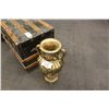 Image 1 : DECORATIVE GOLD VASE - URN STYLE