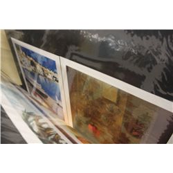 ASSORTMENT OF LARGE UNFRAMED PRINTS