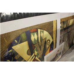 ASSORTMENT OF LARGE UNFRAMED PRINTS