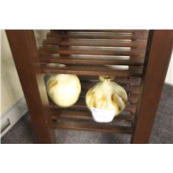 2 SMALL YELLOW VASES