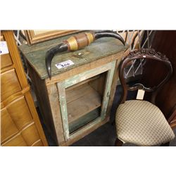 RUSTIC WOODEN DISPLAY CABINET