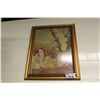 Image 1 : LARGE FRAMED RELIGIOUS TAPESTRY - HAND EMBOIDERED