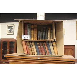 COLLECTION OF ANTIQUE BOOKS - ASSORTED THEMES