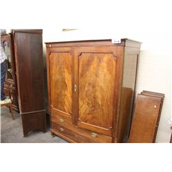 LARGE WOOD CABINET - LAUNDRY PRESS