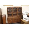 Image 1 : HUTCH WITH CUT GLASS WINDOWS 3 PANELS WIDE