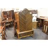 Image 1 : WOODEN ANTIQUE WARDROBE ON CASTERS