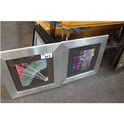 2 SILVER FRAMED PRINTS