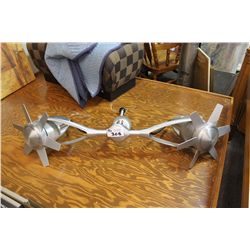 2 MODERN BRUSHED SILVER KITCHEN FANS