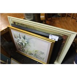 SET OF 3 FRAMED PRINTS