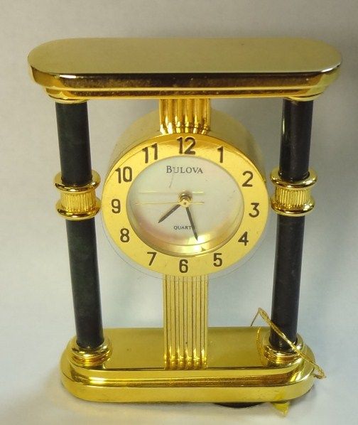 Bulova Miniature Clock Authentikos Mint, B0583