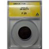 Image 1 : 1864 2 CENT PIECE SMALL MOTTO ANACS F-15