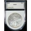 Image 1 : 2004 AMERICAN SILVER EAGLE, MS-69 GEM BU