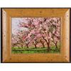 Image 1 : Rustic Frame CHERRY TREES IN BLOOM Sammoun Canvas Art