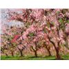 Image 2 : Rustic Frame CHERRY TREES IN BLOOM Sammoun Canvas Art
