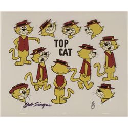 Top Cat Singer Signed Original Model Cel Animation Art