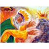 Image 2 : Ira Moskowitz Signed Judaic Art Print The Burning Bush