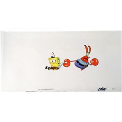 Production Cel Useless Worker Original Spongebob