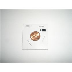 1988-D Penny *RARE GEM BU GRADE - NICE COIN*!!