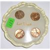 Las Vegas Penny Coaster with 4 MINT Pennies including 76D, 77D, 80D & 84D!!