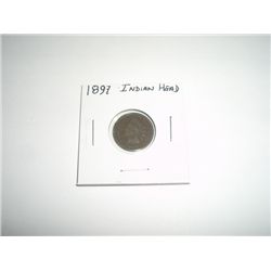 1897 Indian Head Penny *PLEASE LOOK AT PICTURE TO DETERMINE GRADE*!!