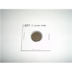 1897 Indian Head Penny *PLEASE LOOK AT PICTURE TO DETERMINE GRADE*!!