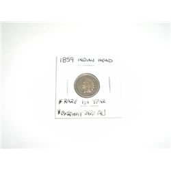 1859 Indian Head Penny *EXTREMELY RARE AU HIGH GRADE - 1st YEAR PENNY - REALLY NICE COIN*!!