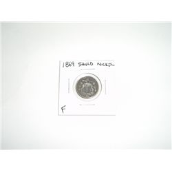 1869 Shield Nickel *FINE GRADE - NICE COIN*!!