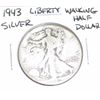 1943 Liberty Walking SILVER Half Dollar *PLEASE LOOK AT PICTURE TO DETERMINE GRADE - NICE COIN*!!