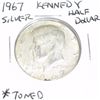 Image 1 : 1967 Kennedy SILVER Half Dollar *TONED - PLEASE LOOK AT PICTURE TO DETERMINE GRADE - NICE COIN*!!