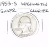 Image 1 : 1953-S Washington SILVER Quarter *PLEASE LOOK AT PICTURE TO DETERMINE GRADE - NICE COIN*!!