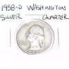 1958-D Washington SILVER Quarter *PLEASE LOOK AT PICTURE TO DETERMINE GRADE - NICE COIN*!!