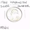 1964 Washington SILVER Quarter *RARE MS-64 HIGH GRADE - NICE COIN*!!