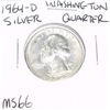 1964-D Washington SILVER Quarter *EXTREMELY RARE MS-66 HIGH GRADE - NICE COIN*!!