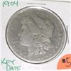 1904 Morgan SILVER Dollar *RARE KEY DATE PLEASE LOOK AT PICTURE TO DETERMINE GRADE - NICE COIN*!!